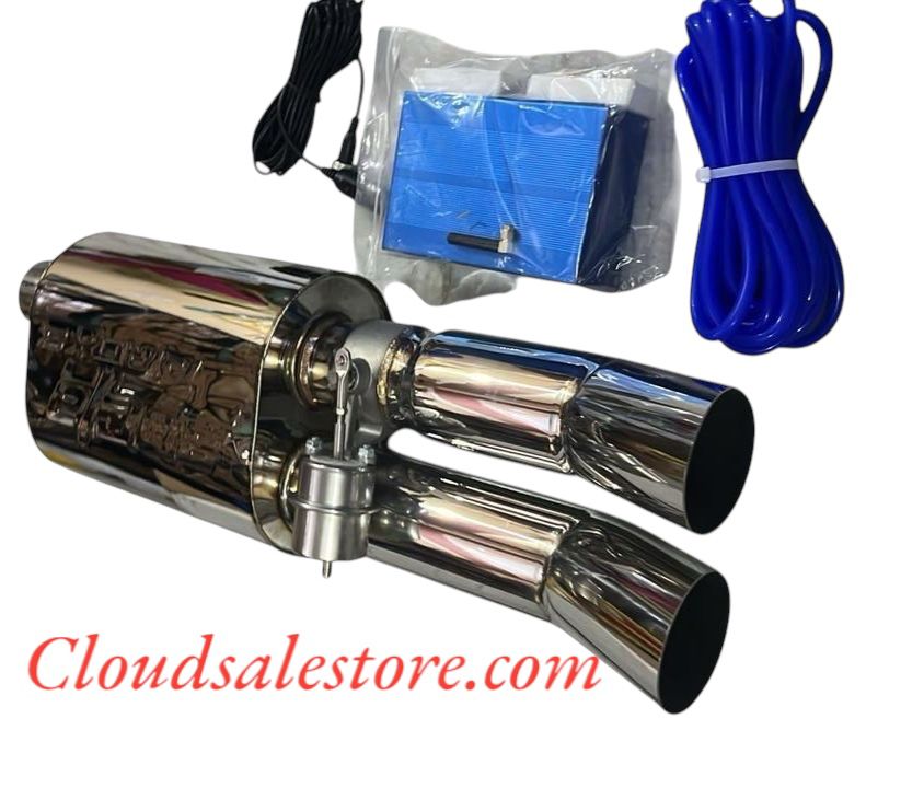 BORLA  Double Tip Valvetronic Exhaust Remote Remus Exhaust with Vacuum Valve For All Car Image 