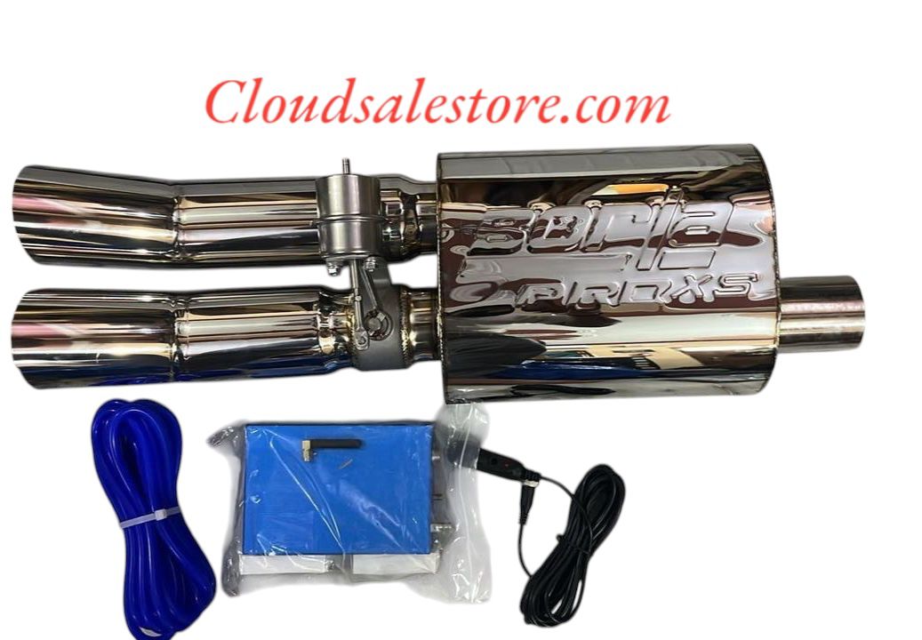 BORLA  Double Tip Valvetronic Exhaust Remote Remus Exhaust with Vacuum Valve For All Car Image 