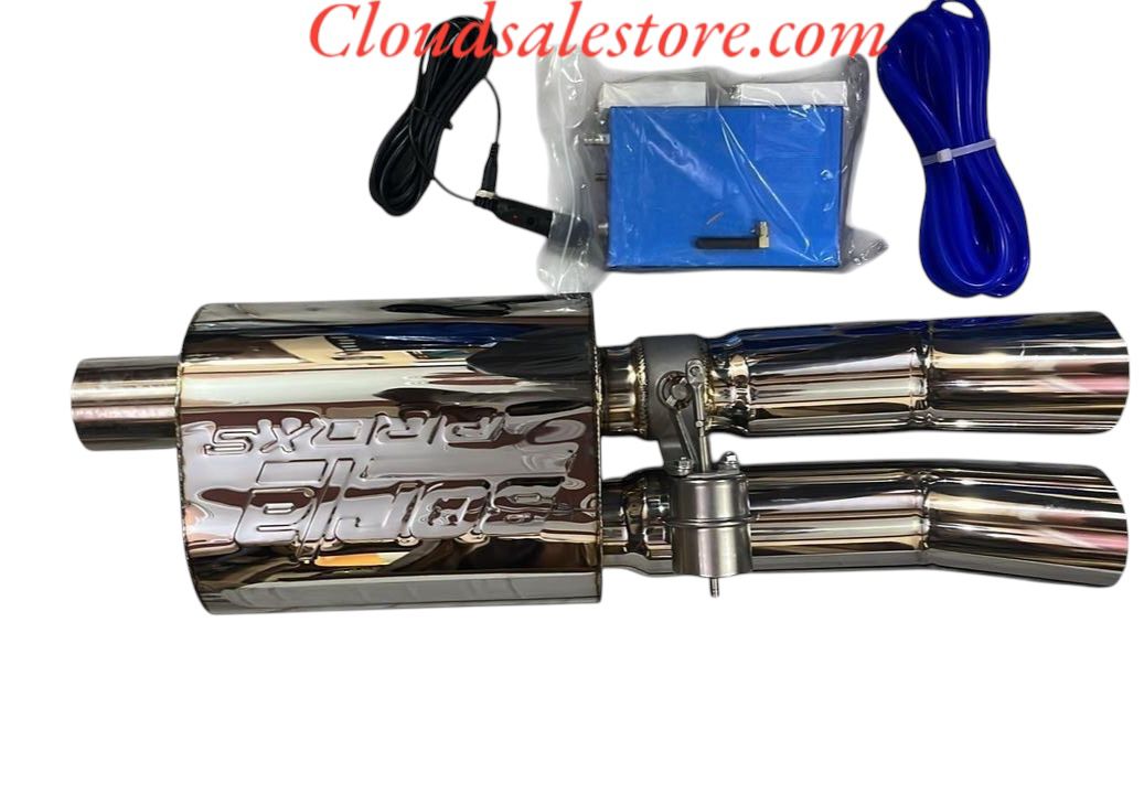 BORLA  Double Tip Valvetronic Exhaust Remote Remus Exhaust with Vacuum Valve For All Car Image 