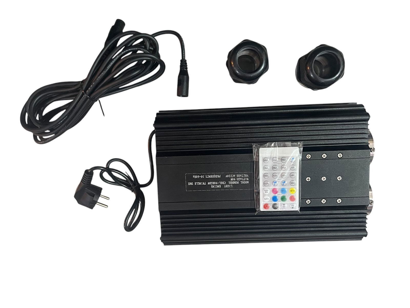 45W*2 (90W) DMX-512 RGBW Dual-ports Fiber Optic Car Starry Sky Ceiling LED Light Engine Driver Controlled by phone APP and Remote Control Image 