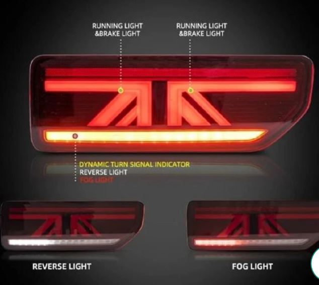 Maruti Suzuki Jimny Right & Left LED Tail Lights Assembly (Set of 2) Image 