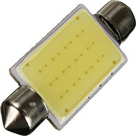 Bright COB Chip LED 31-32 mm Car Roof light/Dome Light White 6000K Image 
