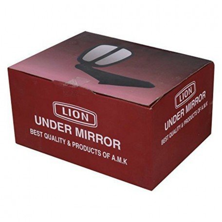 Lion Manual Passenger Side Black Mirror for Mahindra, Toyota, Universal for Car fortuner Old, Scorpio, Xylo, Xuv 500, Bolero, Ertiga, Innova Image 