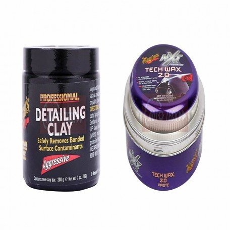 Meguiar's Detailing Clay (200 GM) and NXT Generation Tech Wax Paste 2.0 (311 GM) Image 