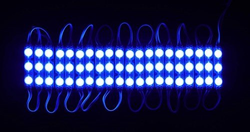 3 LED Strips 12V Waterproof 5630/5730 LED SMD Injection Module with Defuser (Pack of 20 Module-Blue) Image 