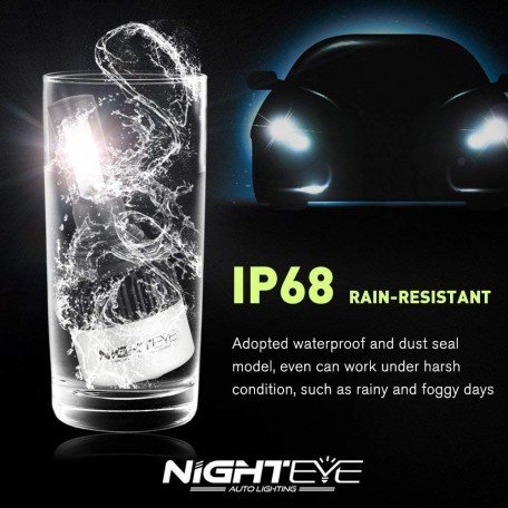 Night Eye LED Headlight COB Bulbs (White, 36 W) - Set of 2 Image 