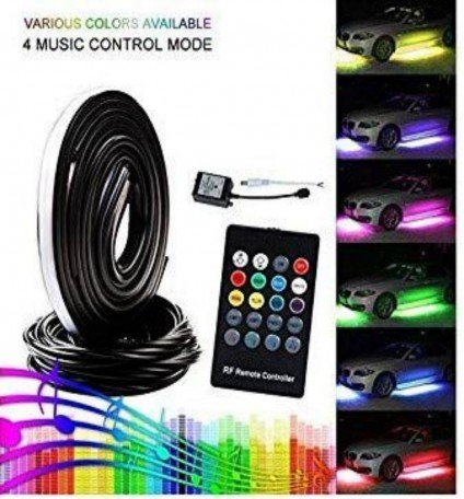 Chassis Lamp LED RGB Strip, Undercar Body LED Light Kit With Wireless App Control Car Fancy Lights (Multicolor) Image 
