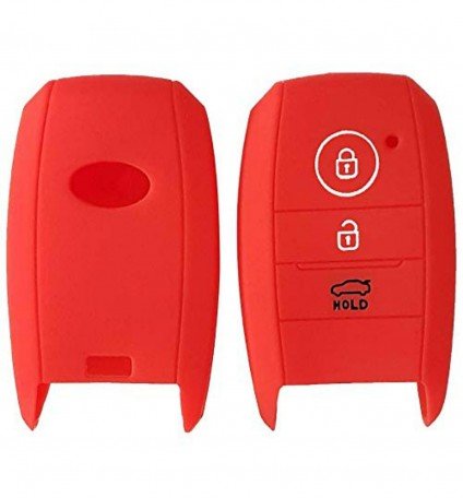  Silicone Key Cover For Kia Seltos 3B Smart Key (Red) Image 