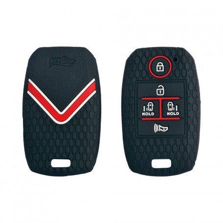 Silicone Key Cover For Kia Carnival 5 Button Smart Key Image 