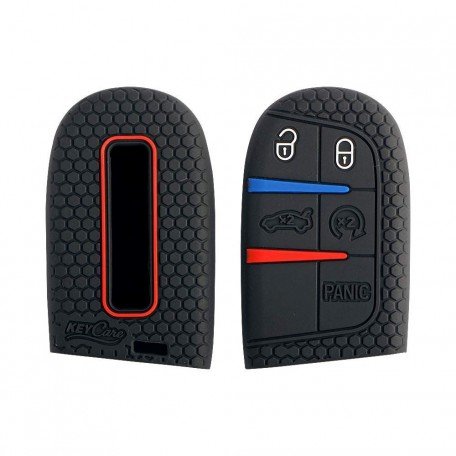 Silicone Key Cover Fir For Jeep Compass, Trailhawk Smart Key (Push Button Start Models) Image 