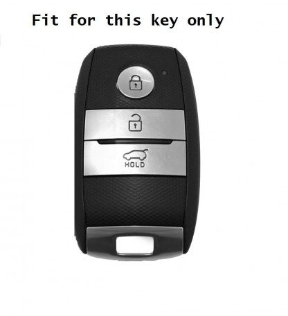 3 Buttons Metal key Shell Fit For kia Seltos Smart Key Image 