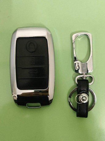 3 Buttons Metal key Shell Fit For kia Seltos Smart Key Image 