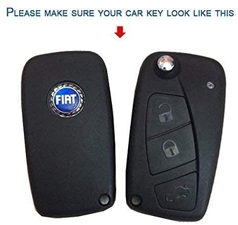 Silicone Key Cover Fit For F-iat Linea, Punto, Avventura Flip Key(Pack of 1) Image 