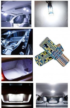  T10 Led 30 Led 12 Volt Canbus Error Free Led Bulbs for Parking Light Indicator and reverse light (Pack of 2) Image 