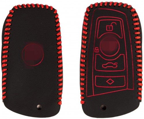 Leather Key Cover For BMW 1 3 5 7 Series X3 X4 X5 X6(1 Piece) Image 