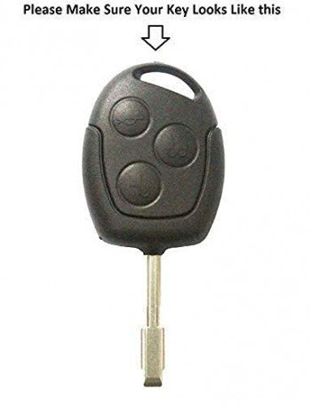 Leather Key Cover For New Ford Fiesta/Fusion/Figo For 3 Button Type Key (1 Piece) Image 