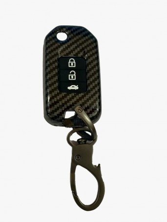 Metal Key Shell Compatible with Compatible for City, WR-V flip Key(Black. 1 Piece) Image 