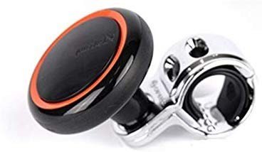 Puzzle N Power Steering Power Handle Spinner Knob - Black and Orange Image 