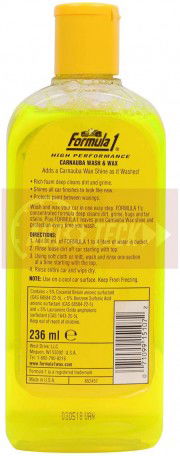 Formula 1 615107 Carnauba Wash and Wax - 236 Ml (by CARMATE) Image