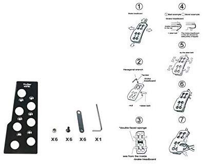 Hypersonic Racing Car Pedal Kit Cover (Manual/Automatic) Image 