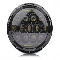7 Inch Round Ring 13 LED Headlight with Turn Signal Lights (12-30V, 75W) Image 