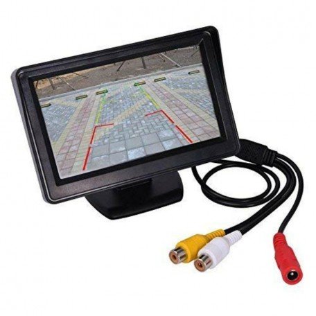 Kardeck 4.3 Inch TFT LCD Color Display Car Rear View 180 Degree Adjustable Monitor Screen Image 