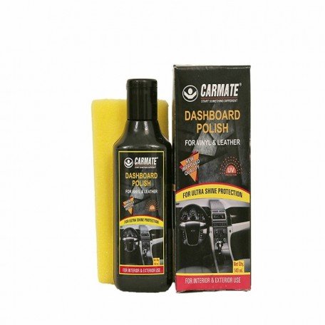 Car Mate Leather and Vinyl and PU Polish and Shiner for Car Dashboard Car Interiors Door (140ml)