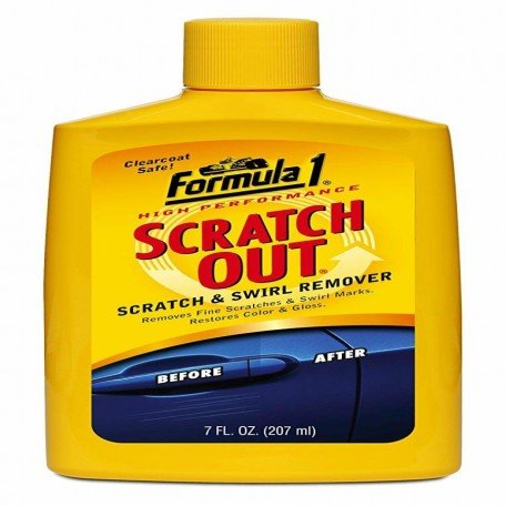 Formula 1 Scratch Out Remover Heavy Duty Liquid for All Car (207 ml) (Only for Minor Scratches)