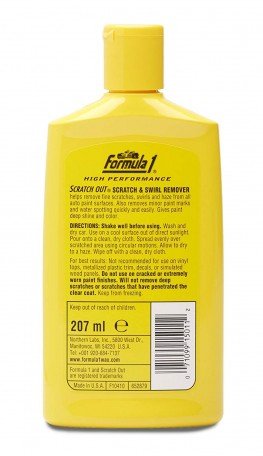 Formula 1 Scratch Out Remover Heavy Duty Liquid for All Car (207 ml) (Only for Minor Scratches) Image