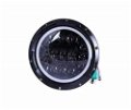 7 Inch Full Ring Fancy Led Headlight with Turning Signal Lights for Royal Enfield Bullet/Classic/Thunderbird/Electra (12-30V, 75W White Led Light) Image 