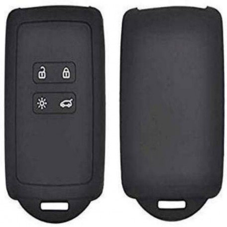Silicone Remote Key Case Cover for Renault Kadjar Black (Pack of 1) Image