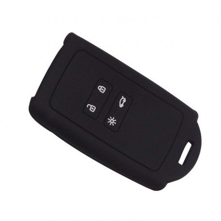 Silicone Remote Key Case Cover for Renault Kadjar Black (Pack of 1)