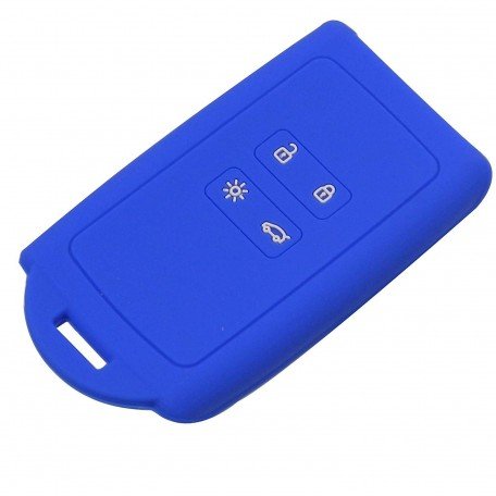 Silicone Blue Remote Key Case Cover for Renault Kadjar (Pack of 1)