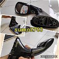 Car Bonnet Fender Side Mirror Wide Angle View for Toyota fortuner New - Black Image 