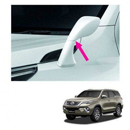 Front Fender SUV Wide Angle Blind Spot Bonnet Mirror for Toyota New Fortuner 2016-2019 Models (Metallic Silver) Image 