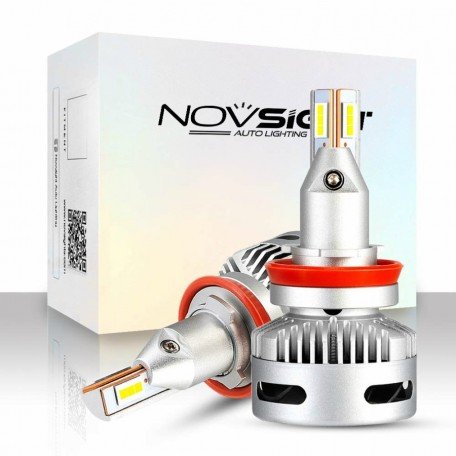 Novsight LED Headlight Bulbs Conversion Kit 6500K Xenon White 90W/pair 12,000LM/Pair Type H8/H9/H11 Image 