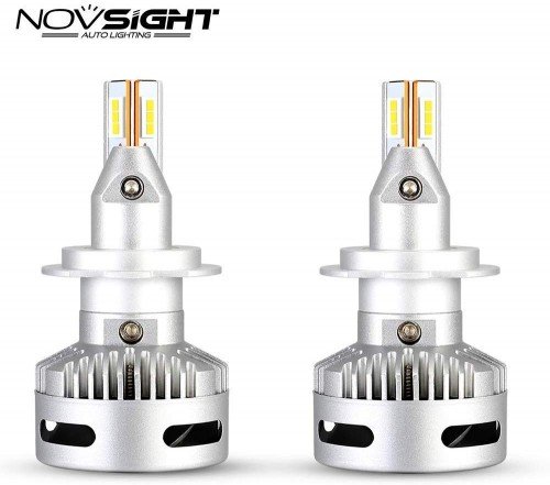 Novsight LED Headlight Bulbs Conversion Kit 6500K Xenon White 90W/pair 12,000LM/Pair Type H7 Image 