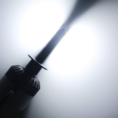 Nighteye Ultrawhite Led Headlight Bulbs COB 72W (36W x 2) 9000lm (H3) Image 