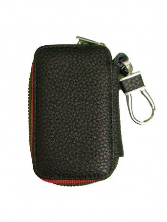 Leather Car Key Chain Cover Holder Zipper Case Remote Wallet Bag for-Chevrolet