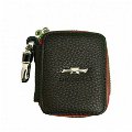 Leather Car Key Chain Cover Holder Zipper Case Remote Wallet Bag for-Chevrolet Image 