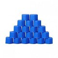 20 Pcs/Set Blue Silicone Car Wheel Nuts Bolts Cover Dust Protective Tyre Valve Screw Cap Cover (19MM) Image 