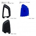 Carbon Fiber Key Fob Cover Shell Keyless Key Hard Case with Keychain for BMW X1 X 5 X6 5 7 Series(Pack of 1,Blue) Image 