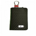 Car Key Chain Cover Holder Leather Zipper Case Remote Wallet Bag for Chevrolet Image 