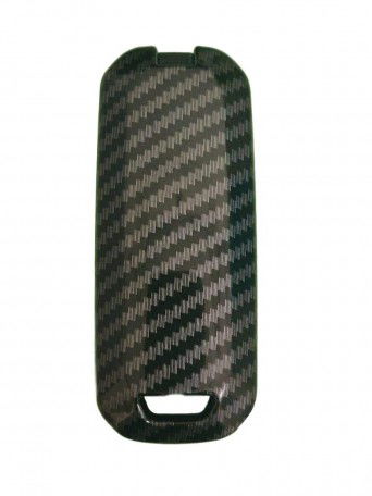Metal Key Shell for Morris Garage Hector 3Button Push Start Model (Carbon Black)