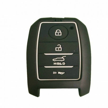 Car Metal Remote Key Shell for Kia 4 Button Along with Key Chain Image