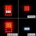 Jeep JK Tail Light Assembly Clear LED w/Brake Light & Turn Signal for Jeepr JK Wrangle 2007-2018 Image 
