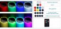 Chassis Lamp LED RGB Strip, Undercar Body LED Light Kit With Wireless App Control Car Fancy Lights (Multicolor) Image 