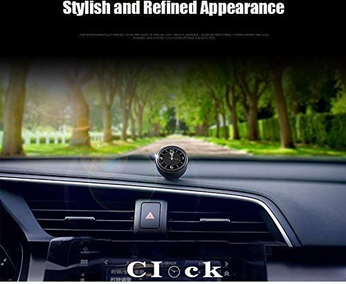 Universal car Dashboard Analog Clock with Vent Clip and Adhesive Tape