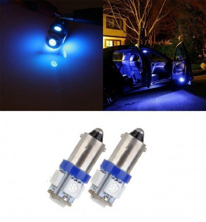 5 SMD 5050 LED T10 Parking Indicator Socket Light (Blue, 12V) Image