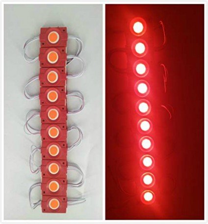 20 Piece Dc12V SMD 3535 2.4W Led Module Strip Lighting (Red) Image 
